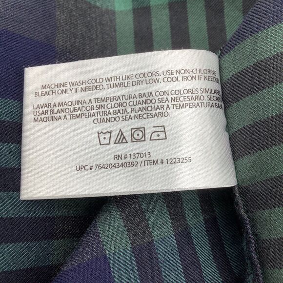 Orvis Mens‎ Long Sleeve Button Up Heavy Cotton Shirt Plaid Size Large - Picture 6 of 6